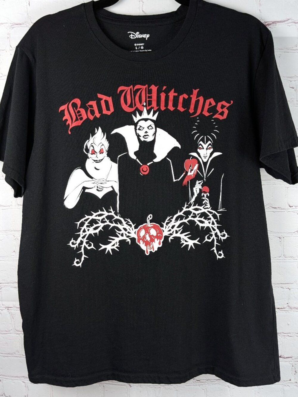 Disney Bad Witches Villains Graphic Tee L